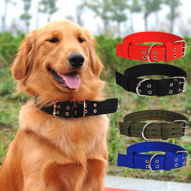 Four layers double breasted Big Dog Collar Adjustable Nylon Soft Liner ...