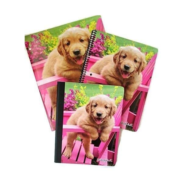 Golden Retriever Puppies By Keith Kimberlin School Supplies Bundle 3 ...