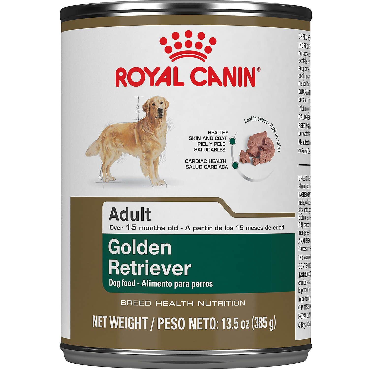 Royal Canin Breed Health Nutrition Golden Retriever Loaf In Sauce Wet ...