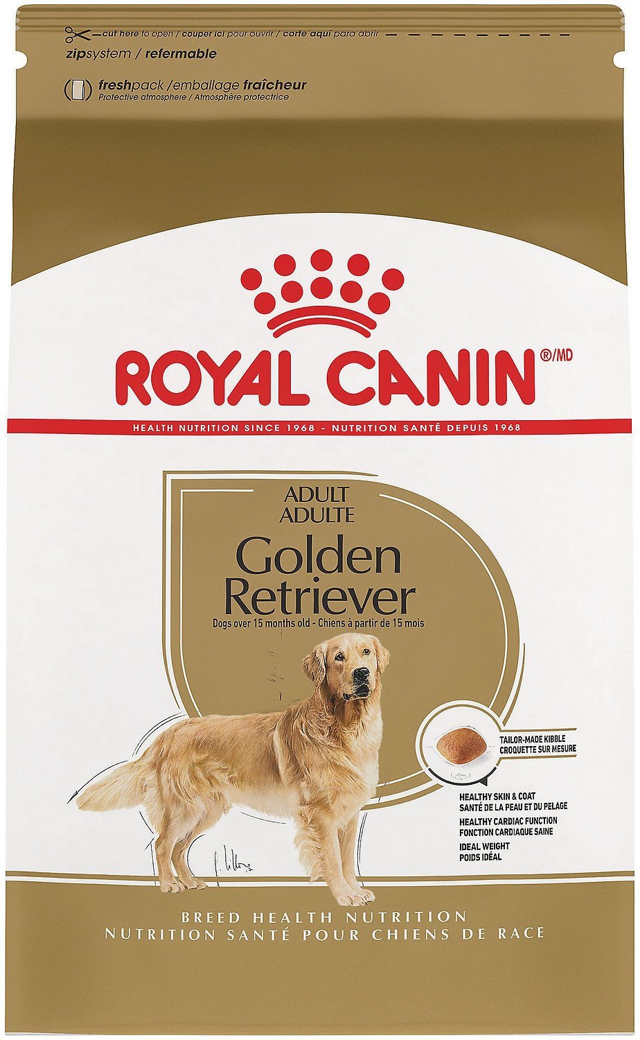 Royal Canin Golden Retriever Adult Dry Dog Food, 30