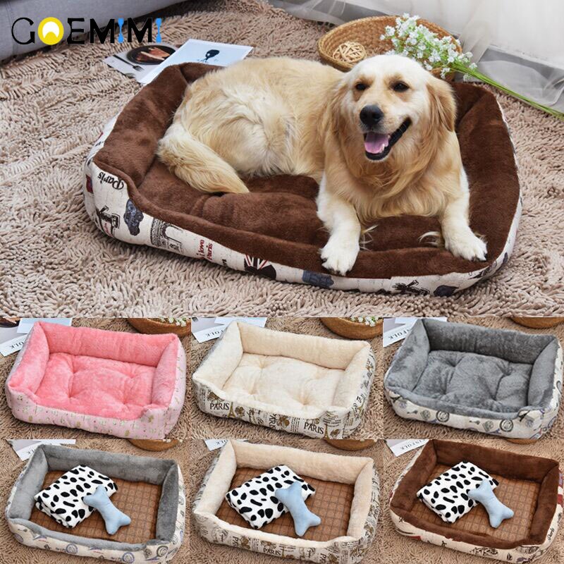 Soft Dog Beds Warm Fleece Pet Sofa for Small Dogs Golden Retriever Bed ...